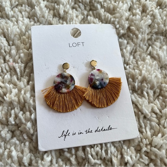Loft earrings yellow, and multi color - Picture 1 of 3